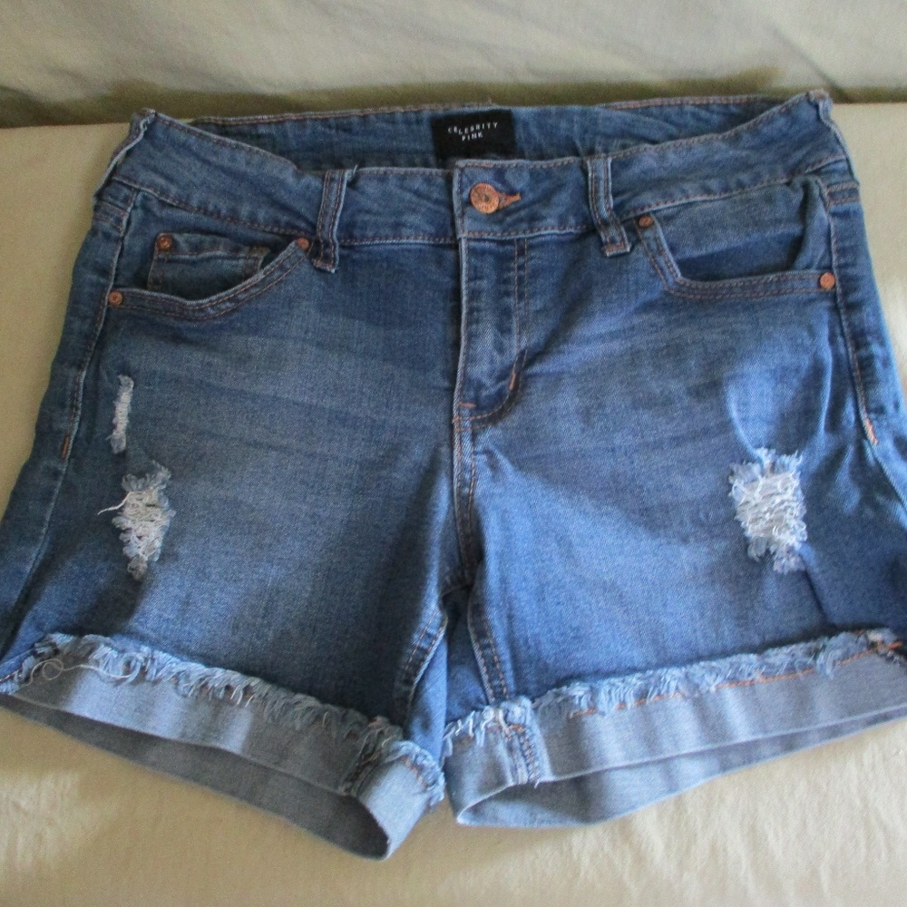 Celebrity Pink Distressed Jean Shorts